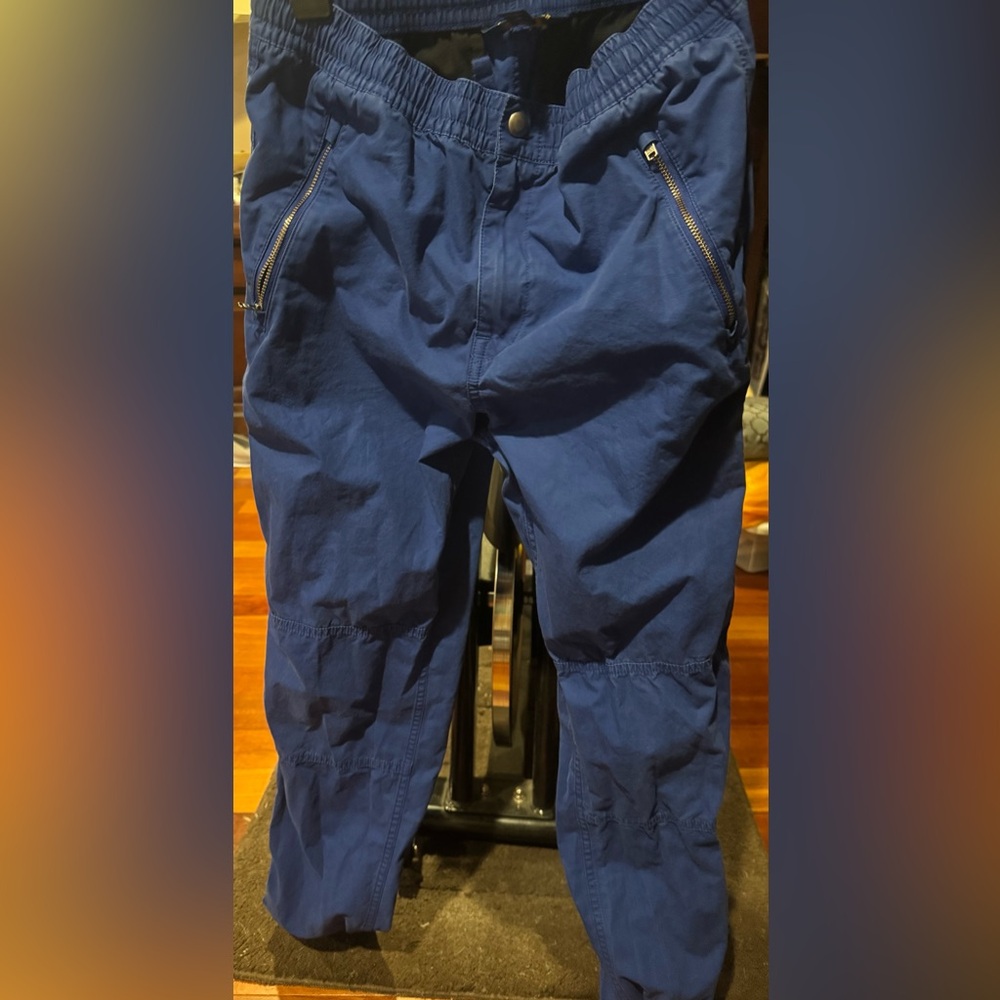 Blue Polo Pants with Zipper Pockets for Youth worn once